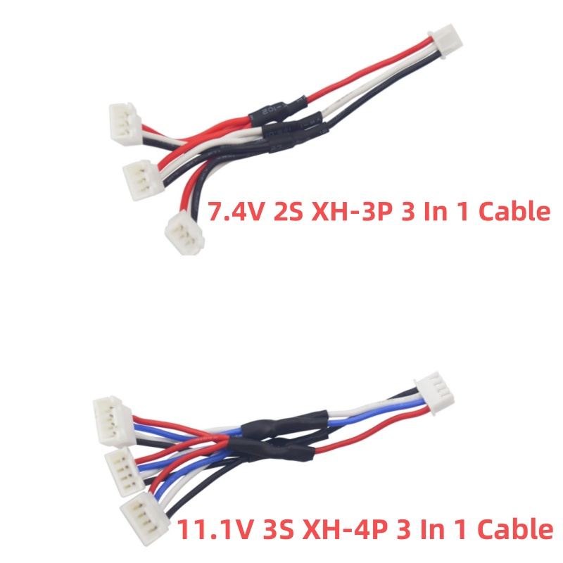 Drone Battery 3S - MJX B3 RC ドローンバッテリー充電器 3-in-1 パラレル充電ケーブル