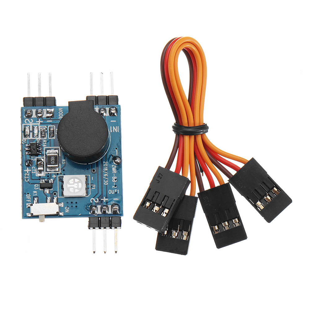 Drone Battery Alarm - LEDライト付きワイヤレスアラームトラッキング,RCヘリコプター,fpvドローン,クワッドコプター,5-8v
