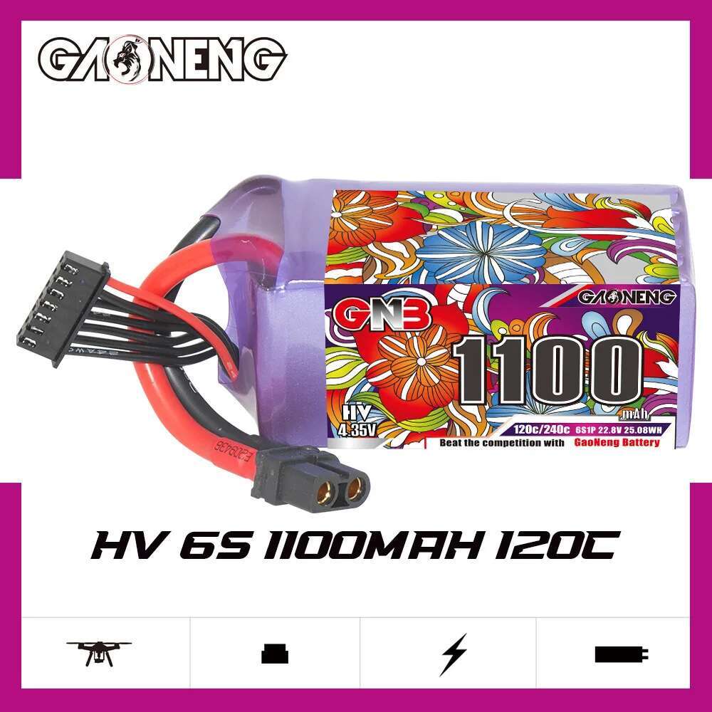 2 個 GNB 6S Lipo バッテリー 22.8V 11 - Drone Battery 6S のレビューと価格