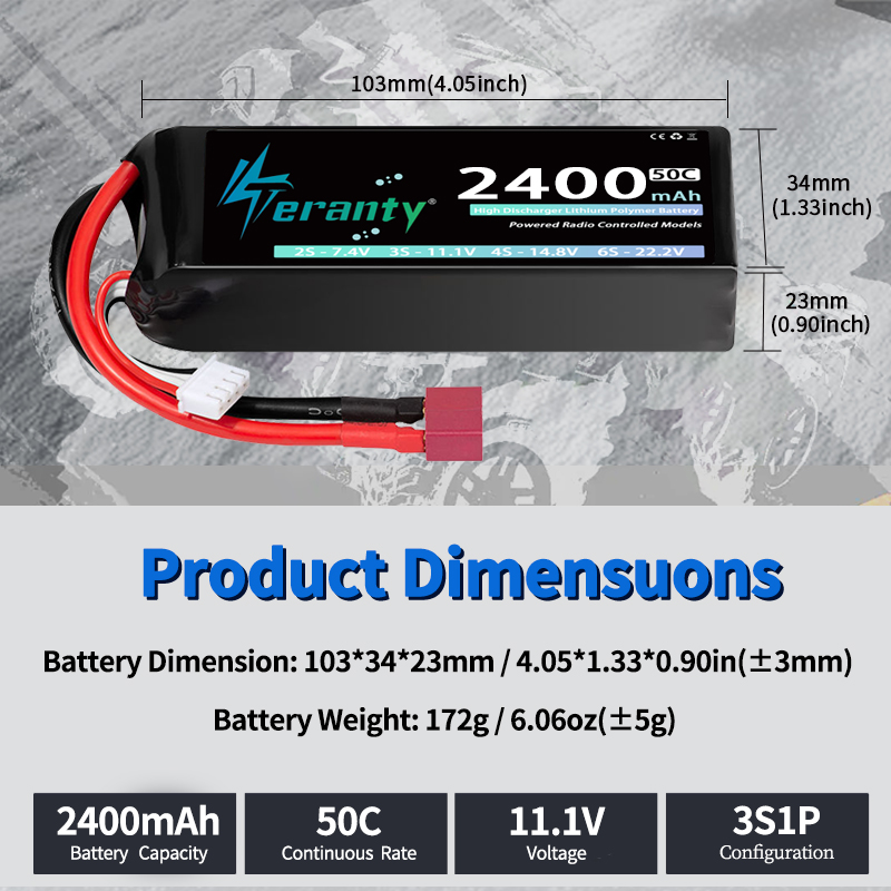 TERANTY 3S 2200/2400/2600mAh リ - Drone Battery 3S のレビューと価格