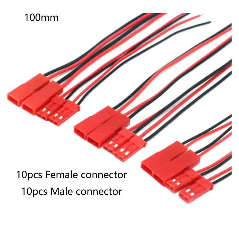 20個 100mm 150mm 200mm JST オス メ - Drone Battery Connector のレビューと価格