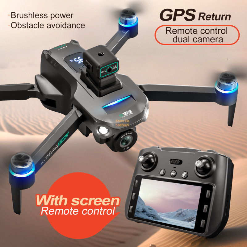 リモコン付きクワッドコプタードローン,障害物回避,LEDスク - Drone Battery Case のレビューと価格