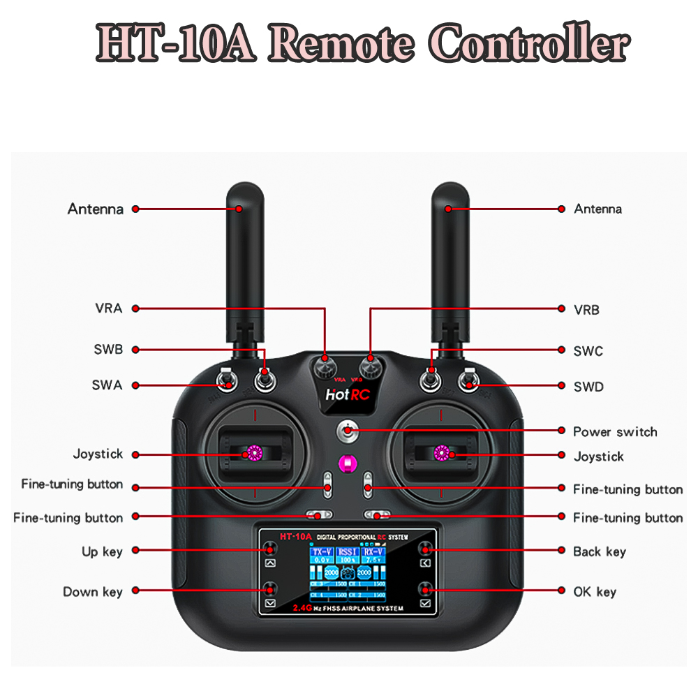 Hotrc Hot RC HT-10A HT10A 2.4G - Drone Battery Connector のレビューと価格