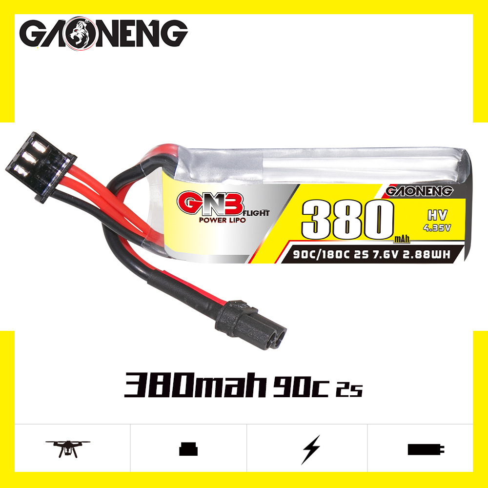 GNB 2S 7.6V 380mAh 90C/180C リポ - Drone Battery Lipo のレビューと価格