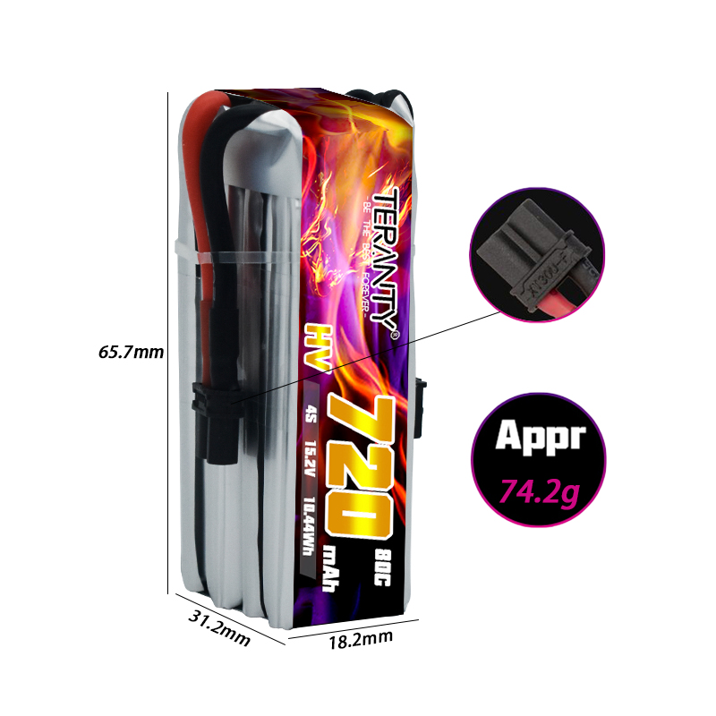 TERANTY 720mAh 4S 15.2V HV リポバ - Drone Battery 4S のレビューと価格