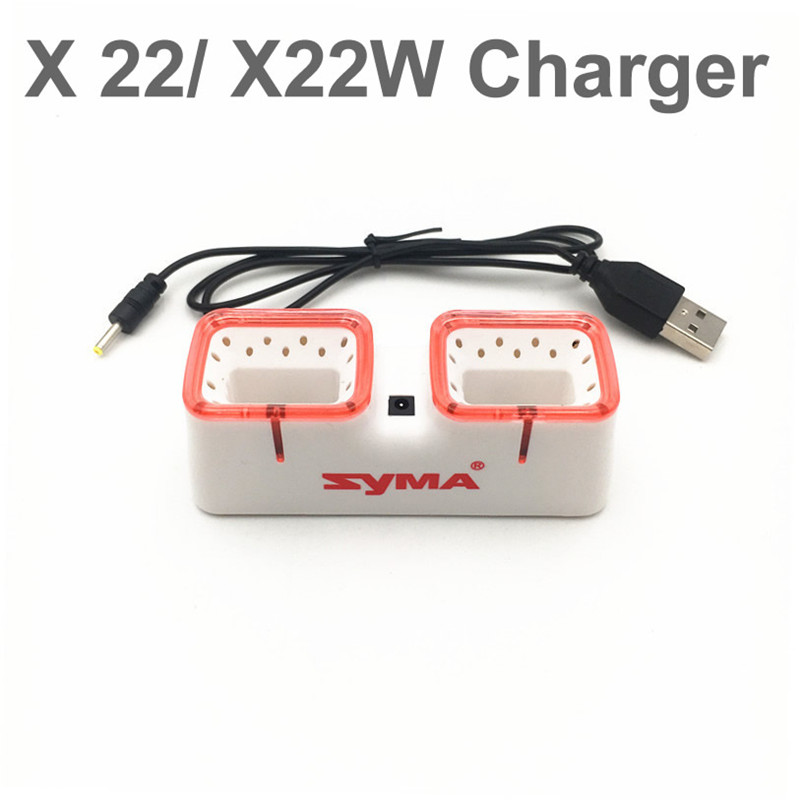 デュアル USB 高速充電器 Syma X22 X22W ド - Drone Battery Case のレビューと価格