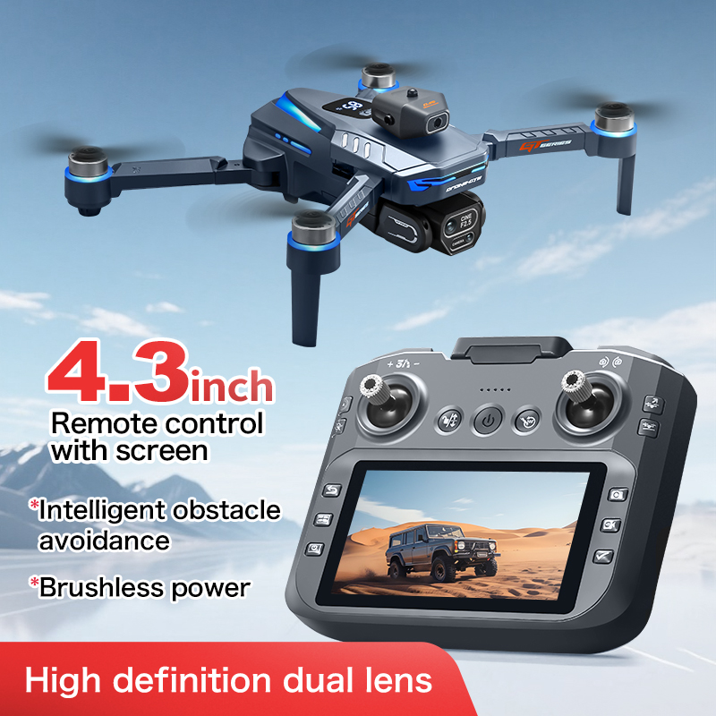 GT8 障害物回避空中ドローン – 大画面リモコン付き HD - Drone Battery Box のレビューと価格
