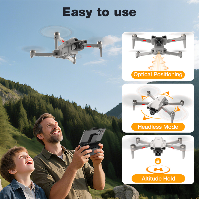 新型ホットL017プロドローン ブラシレス 3Dロール 36 - Drone Battery Case のレビューと価格
