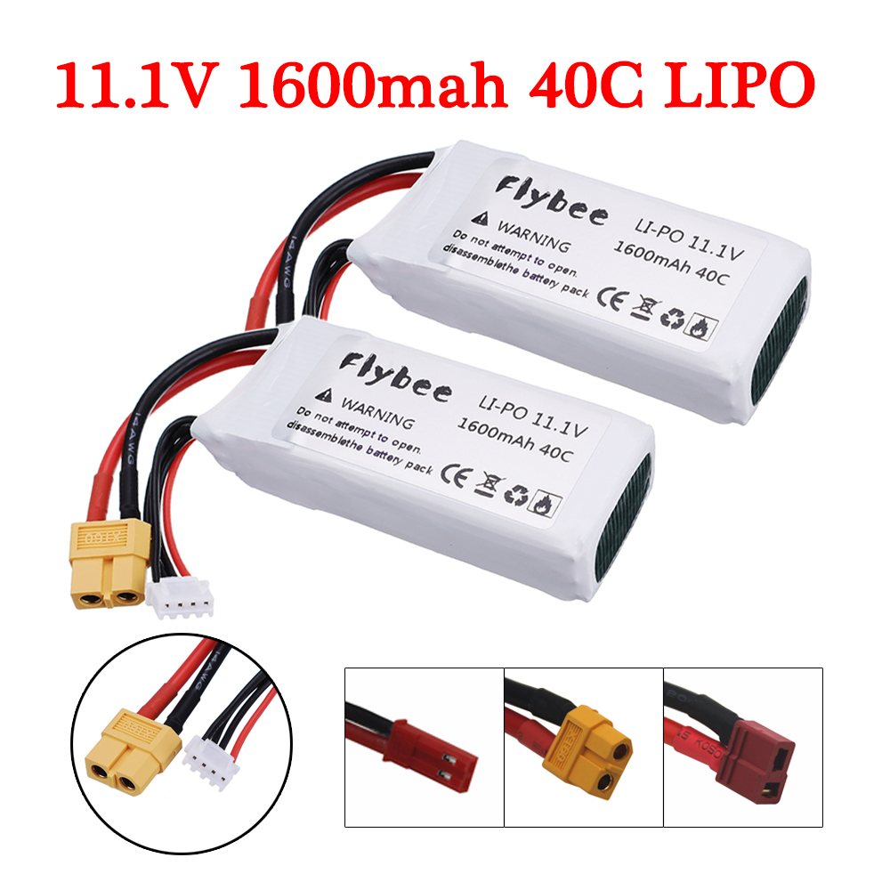 2個高レート40C 11.1v 1600シティ500mahリ - Drone Battery 3S のレビューと価格